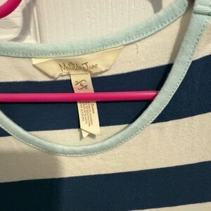 Matilda Jane Navy and Cream Striped Tee